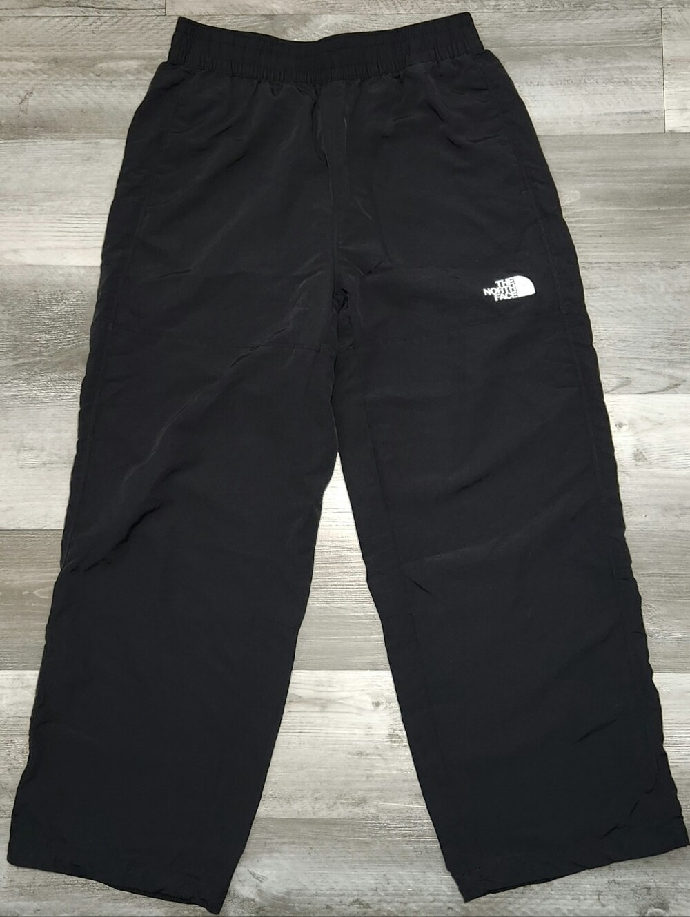 The North Face TNF Nylon Easy Pants Black White Logo